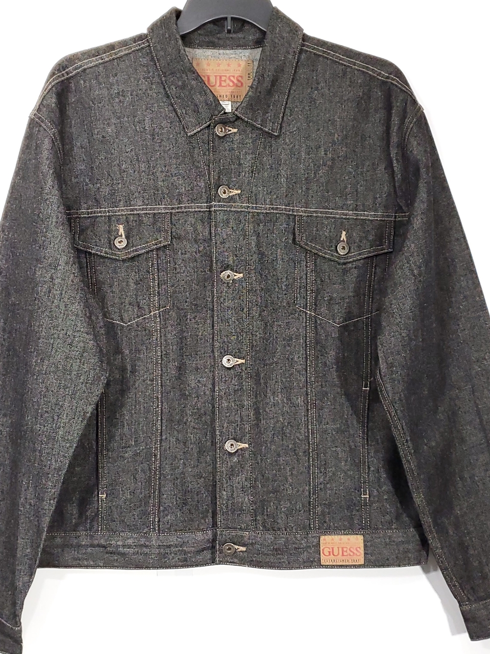 GUESS 90s Denim Trucker Jacket Men's XL
